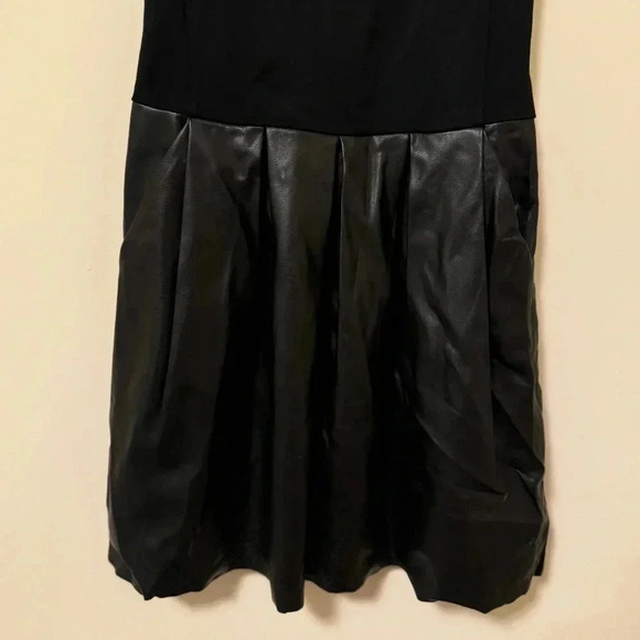 NWOT Aritzia Wilfred Free Black Popme Vegan Leather Dress Size 2 - Picture 5 of 7